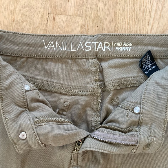 NWOT Vanilla Star Dark Tan Taupe Skinny Jeggings Sz9 Soft Stretchy‎ Comfy Casual - Picture 3 of 4